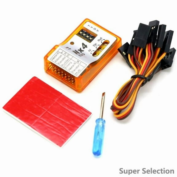 Flight Controller Gyro For Fixed-Wing RC Airplanes, 3D Flight Stabilizer With Rate/Hold/Gyro Off Modes, RC Airplane Accessory Stabilization System,NX4 PRO