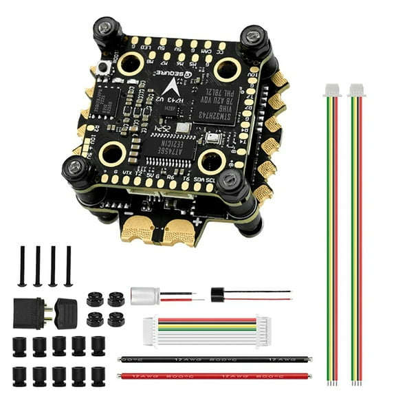 Flight Controller Stack FPV FC Stack 30x30 with 4-In-1 70A ESC BLHeli-32 for FPV Drone Racing Freestyle Quadcopter