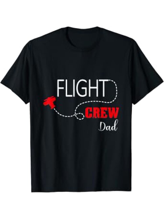 Flight Crew Airplane Birthday Dad, airplane Family T-Shirt