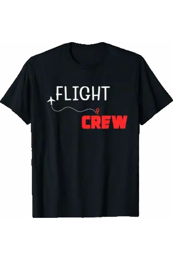 Flight Crew Airplane Birthday Family Bday Party Cute T-Shirt