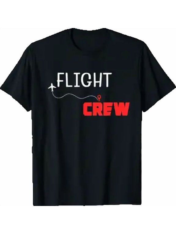 Flight Crew Airplane Birthday Family Bday Party Cute T-Shirt