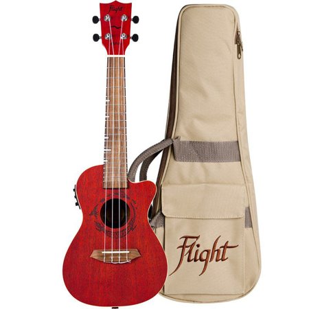 Flight DUC380 CEQ Coral Flight Concert Ukulele Gemstone Series