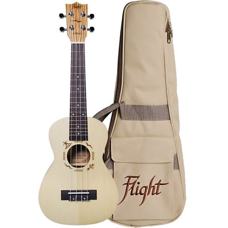 Flight Englemann Spruce & Zebrawood Concert Ukulele DUC325 SP/ZEB