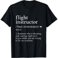 thumbnail image 1 of Flight Instructor Gifts Funny Definition Certified Pilot T-Shirt men and women can wear, black, white, gifts, 1 of 4