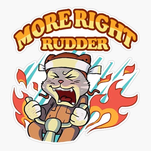 Flight Instructor More Right Rudder Vinyl Decal Sticker