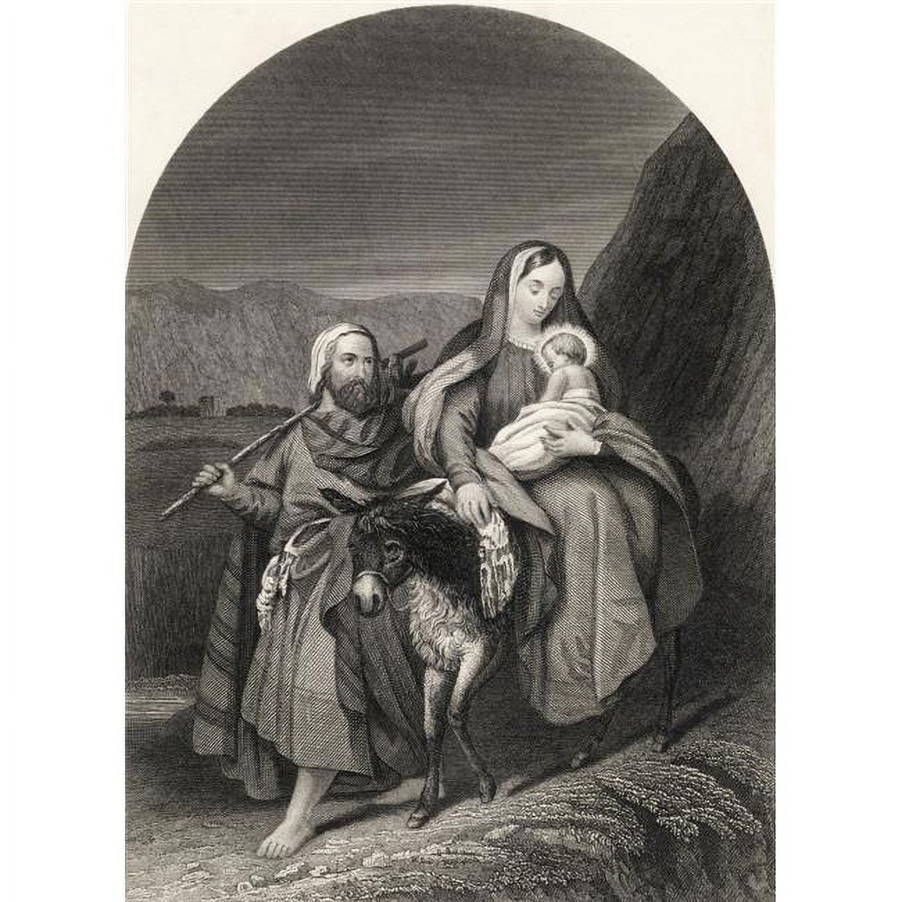 Flight Into Egypt From The National Illustrated Family Bible Published ...