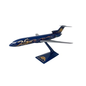 flight miniatures ata american trans air 25th anniversary boeing 727-200 1:200 scale display model