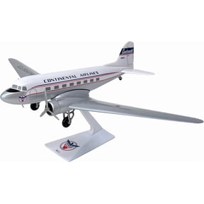 Flight Miniatures Continental DC3 1:100 Scale SnapFit Model Plastic Display Aircraft