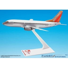 Flight Miniatures Southwest Airlines SWA Silver One Boeing 737 300 1:200 Scale Display Model w/Stand