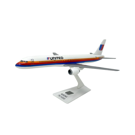 Flight Miniatures United (76-93) 757-200 1:200 Scale - Plastic Snap-Fit Model Airplane - Collectible Replica of United Airlines Aircraft - Part# ABO-75720H-012