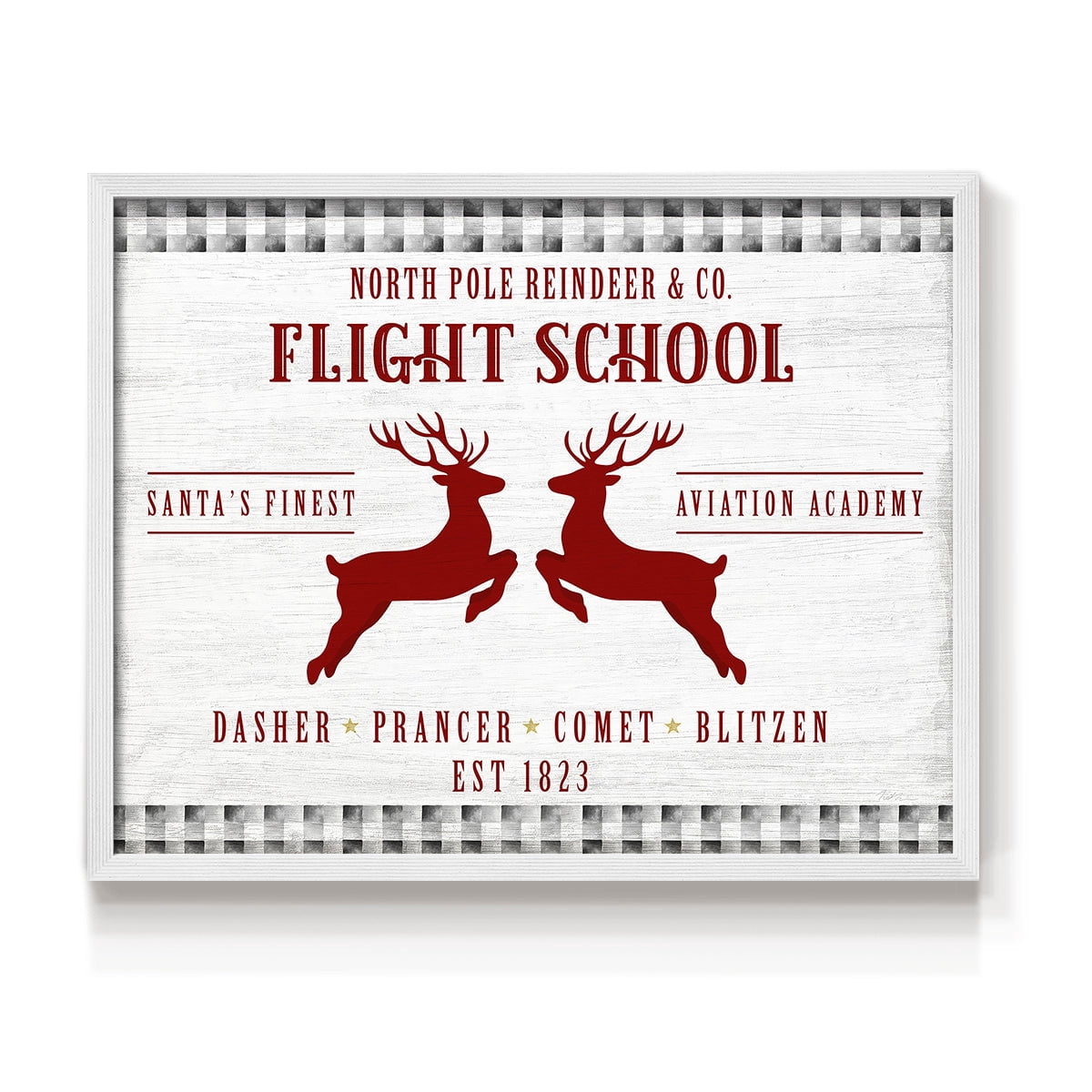 Flight School by Natalie Carpentieri - Restickable Framed Giclée Print