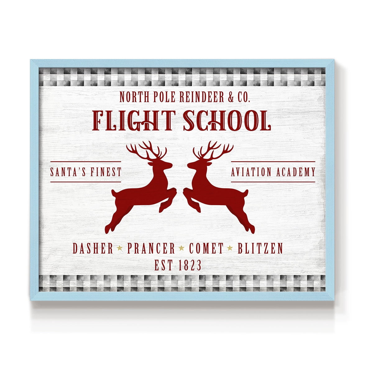 Flight School by Natalie Carpentieri - Restickable Framed Giclée Print