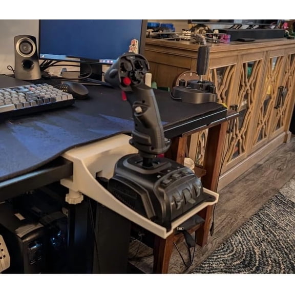 Flight Stick Desk Mount | Compatible with VKB Gladiator NXT Evo | Tool-Free Adjustment-Secure Clamping-Ergonomic Positioning