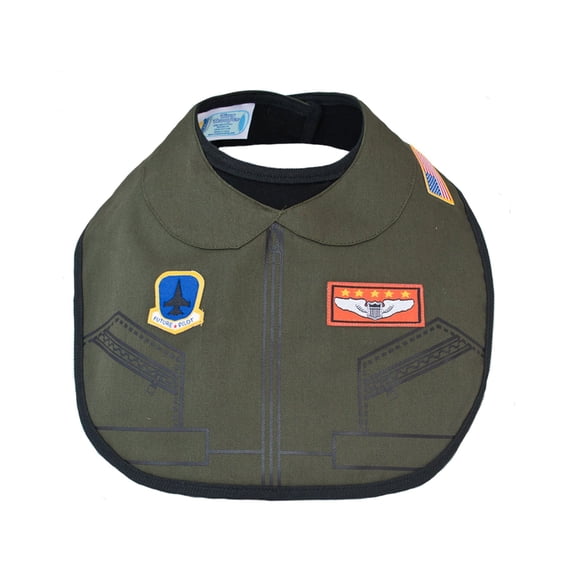 Flight Suit Uniform Baby Bib