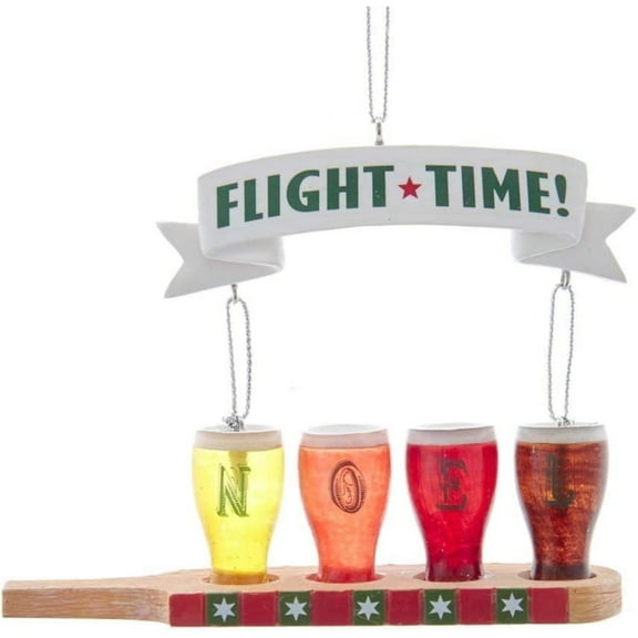 Flight Time Beer Glass Ornament