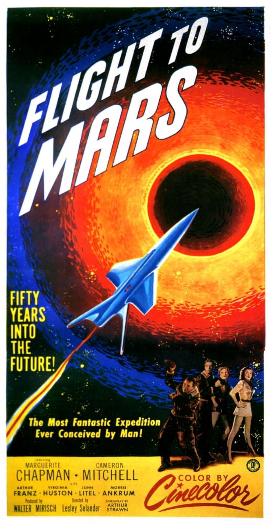 Flight To Mars Canvas Art -  (11 x 17)
