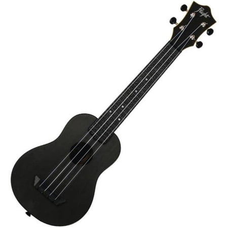 Flight Ukuleles 322861 Flight Travel Concert Neck Soprano Ukulele, Black