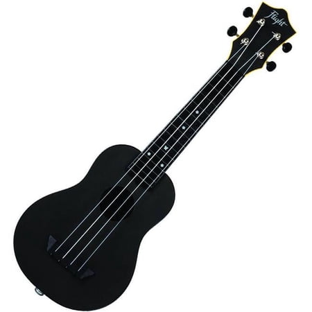 Flight Travel Electric Acoustic Soprano Ukulele w/ Gig Bag - Black - TUS-35E BK