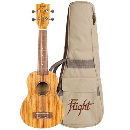Flight Zebrawood Soprano Ukulele Designer Series DUS322