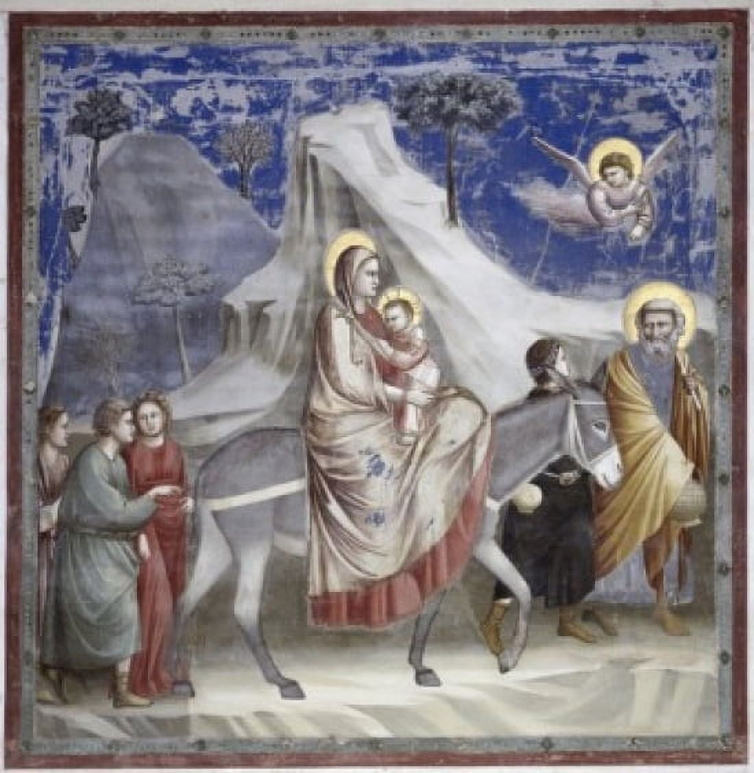 Flight into Egypt 1303-1305 Giotto (ca1266-1337 Italian) Fresco Arena Chapel Padua Italy Canvas Art - Giotto (24 x 36)
