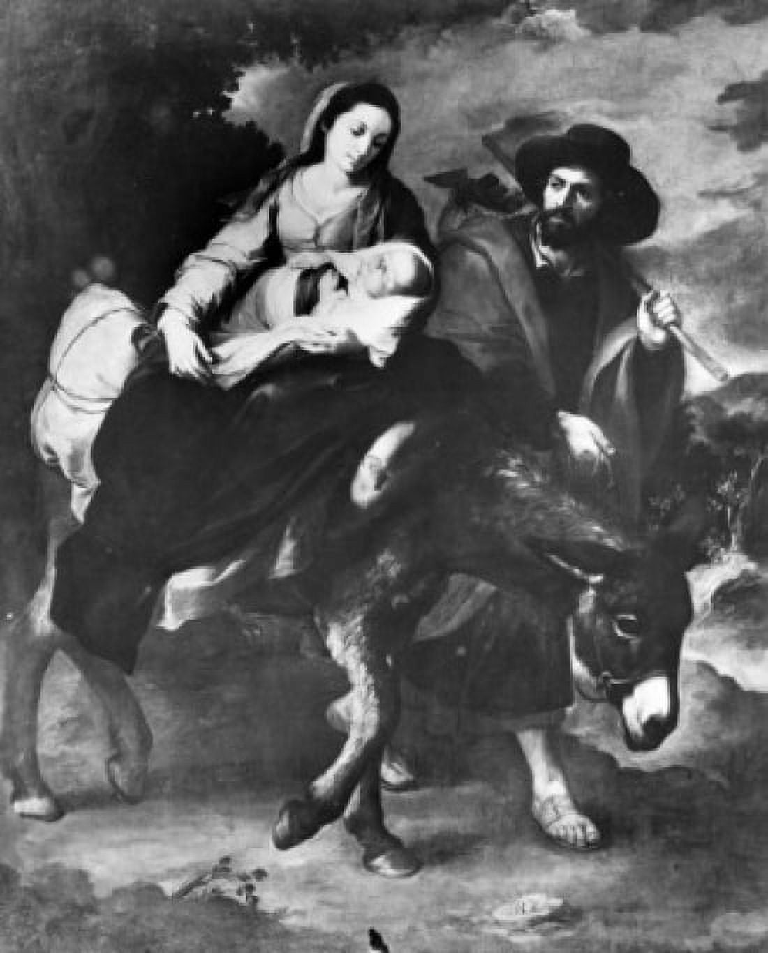Flight into Egypt 1650 Bartolome Esteban Murillo (1617-1682 Spanish) Oil on canvas Canvas Art - (18 x 24)