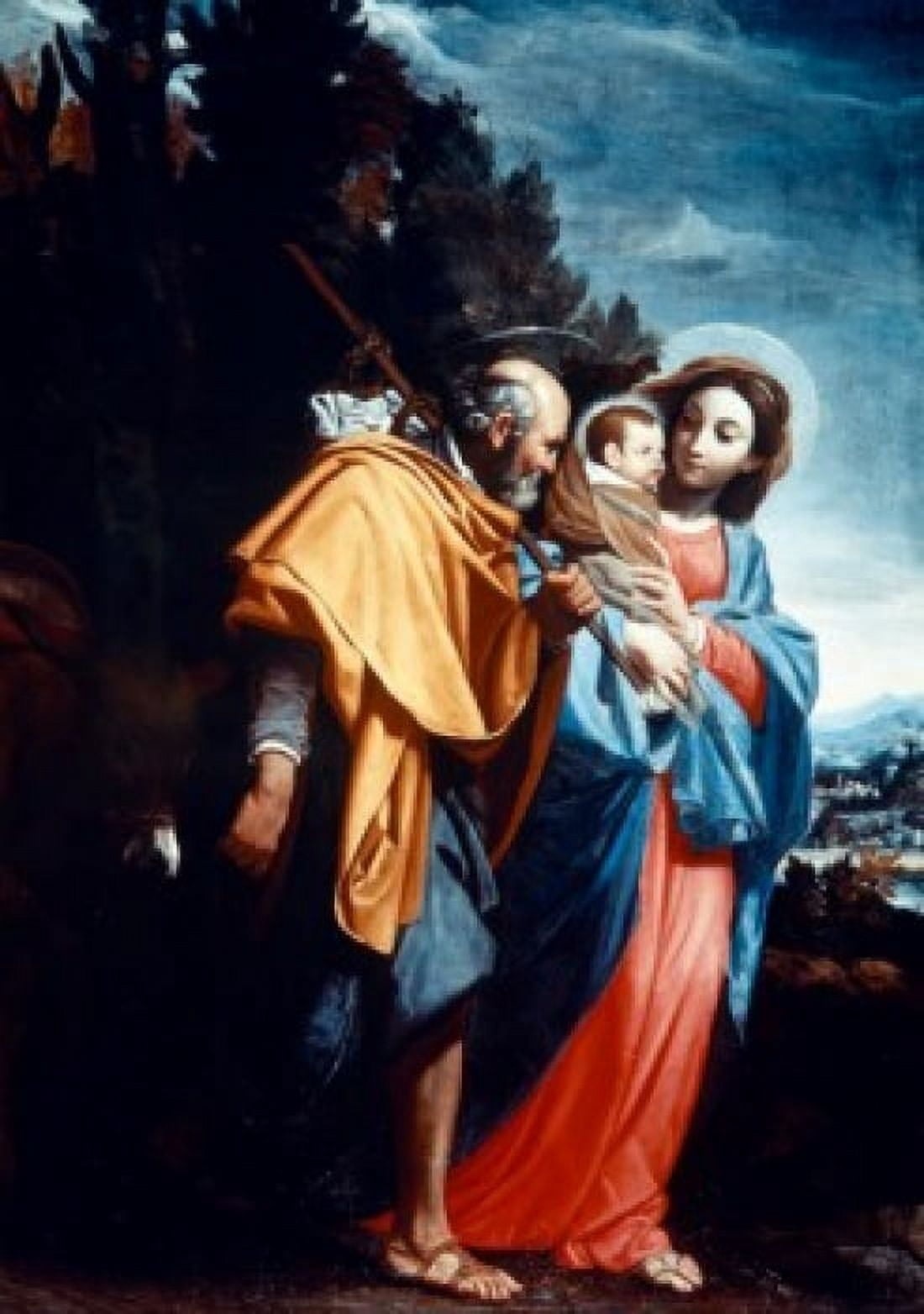 Flight into Egypt by Carlo Saraceni (1579-1620) Canvas Art - Carlo Saraceni (18 x 24)