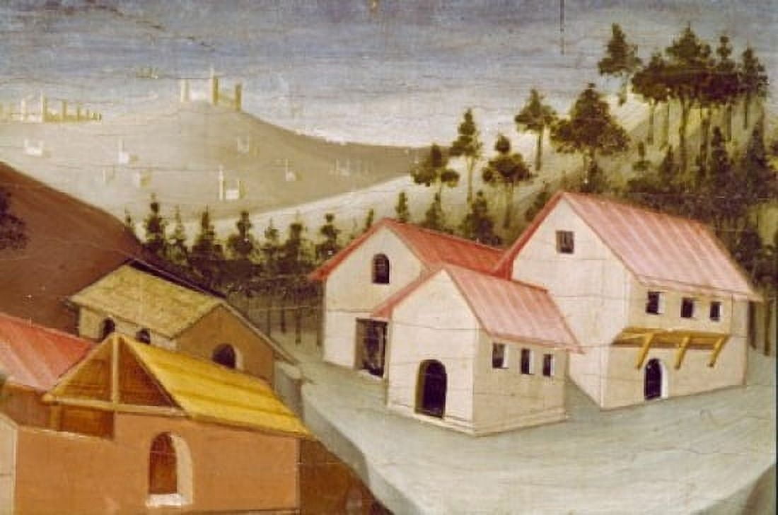 Flight into Egypt by Mariotto di Cristofano detail 1393-1457 Italy Florence Galleria dell Accademia Canvas Art - Mariotto di Cristofano (18 x 24)