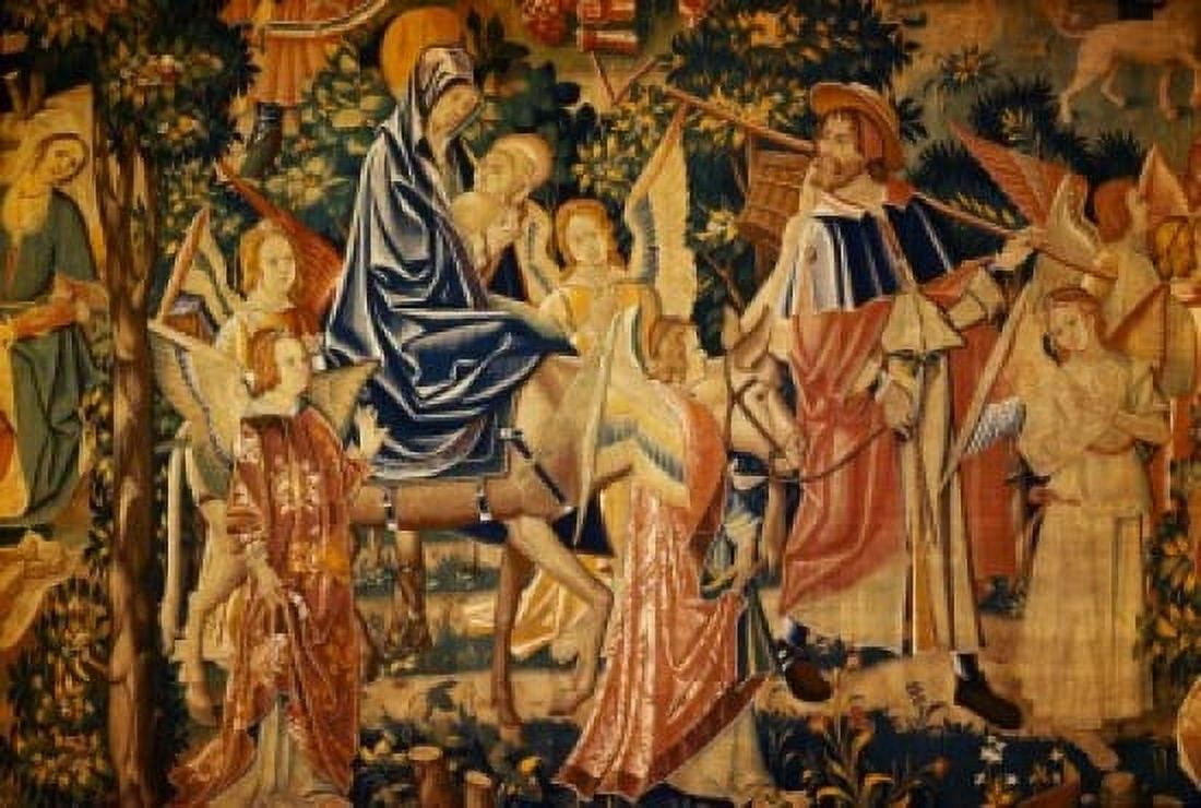 Flight into Egypt tapestry 16th Century Canvas Art - (18 x 24)