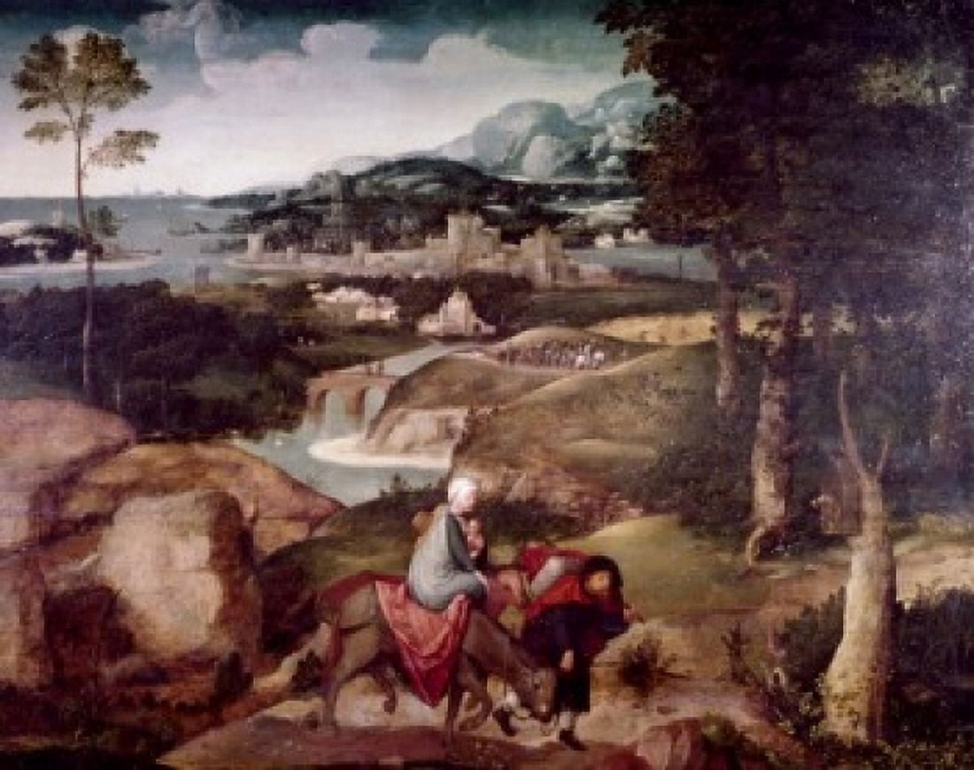 Flight to Egypt Canvas Art - (24 x 36)