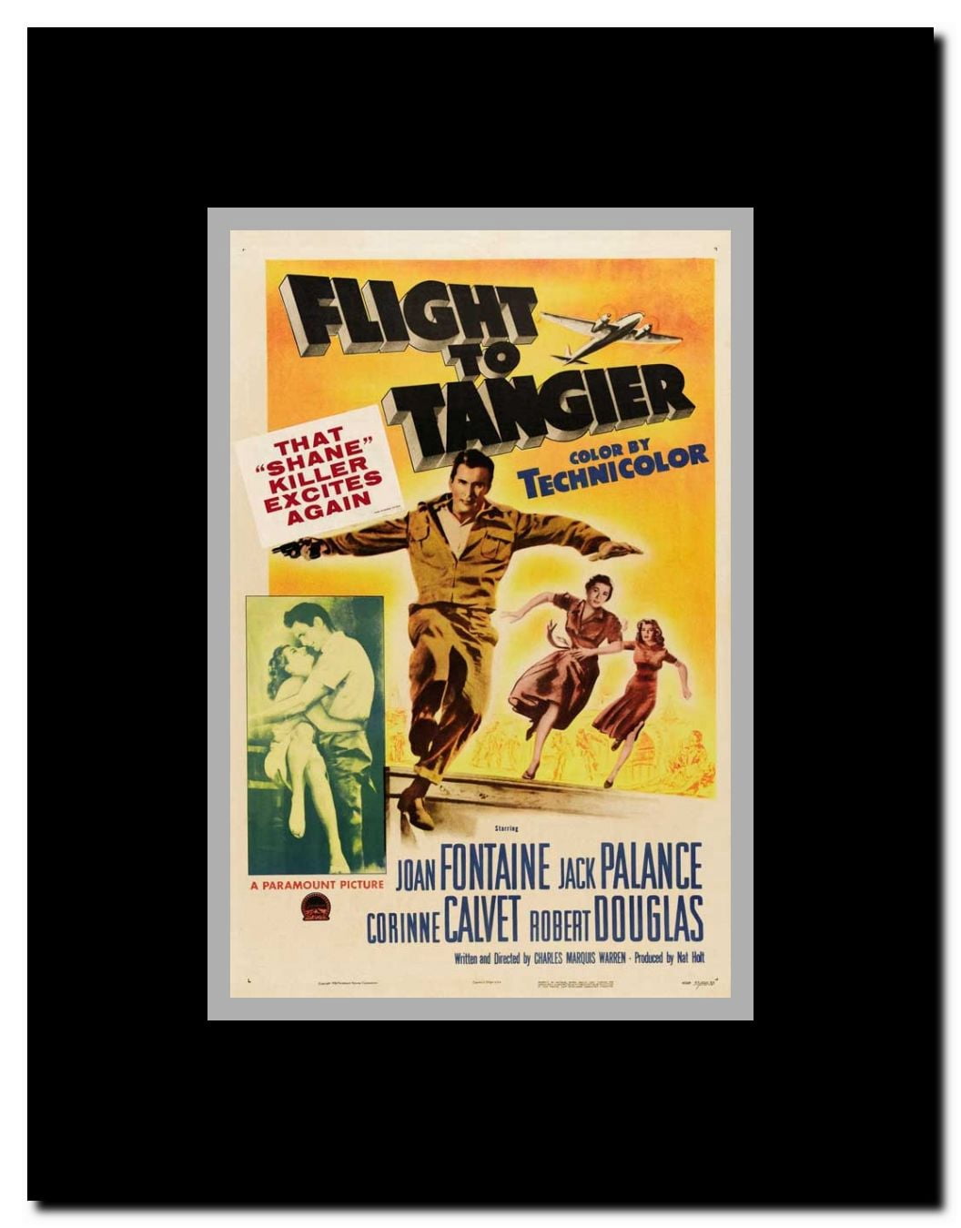 Flight to Tangier Framed Movie Poster