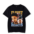 thumbnail image 1 of FlightReacts T-Shirt Merch Summer Women Men O-neck Short Sleeve Printed Fashion Tops Tee, 1 of 2