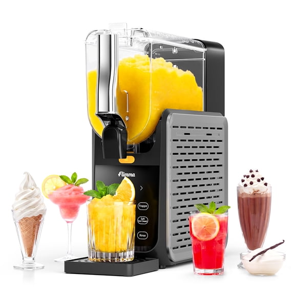 Flimma Multi-Functional Slushie Machine, 15-Minute Fast Freezing, 5 One-Touch Presets (Slush/Milkshake/Cocktail), 2.8-18% ABV Support, Large Capacity AS301