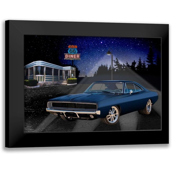 Flint, Helen 14x11 Black Modern Framed Museum Art Print Titled - 66 Muscle