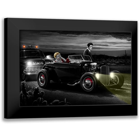 Flint, Helen 24x17 Black Modern Framed Museum Art Print Titled - Joy Ride