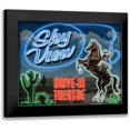 thumbnail image 1 of Flint, Helen 24x20 Black Modern Framed Museum Art Print Titled - Skyview Drive In, 1 of 5