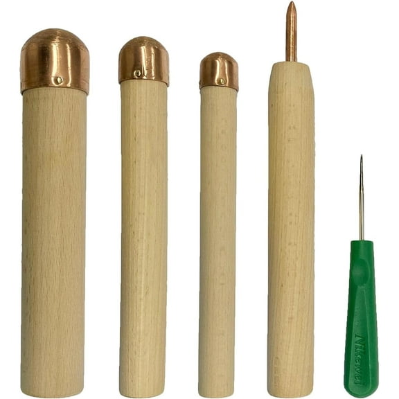 MEJORTMR Flint Knapping Kit - Pro & Beginner Friendly, 3 Copper Hammers, Awl, Pressure Flaker, Tool Bag, Stone Crafting for Arrowheads & Primitive Tools