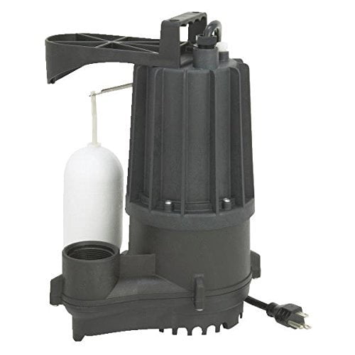 Flint Walling/Star 5SPHLC Plastic Submersible Sump Pump, 1/2Hp
