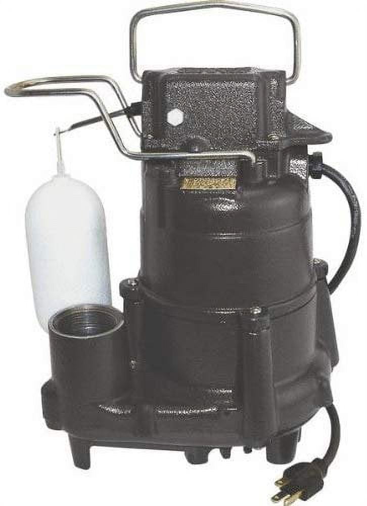 Flint Walling/Star S1098 CastIron Submersible Sump Pump, 1/2hp