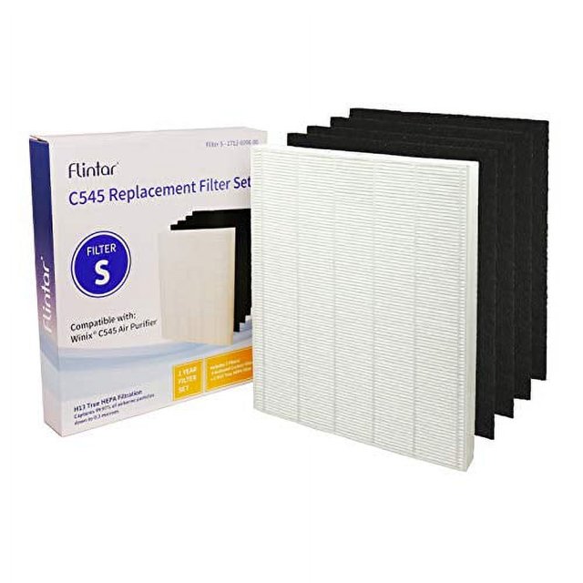 Flintar C545 True HEPA Replacement Filter S, Compatible with Winix C545