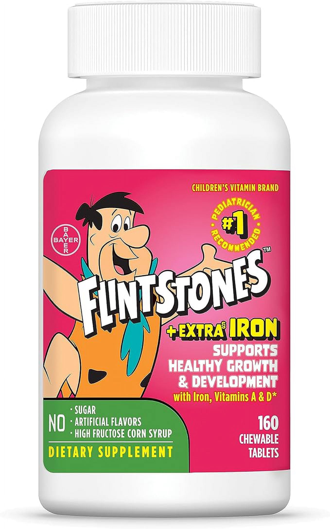 The Flintstones Fred Flintstone Patch – Aufnäher Zum Bügeln Oder Nähen – 4x9 Cm Bestickt