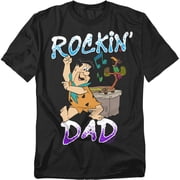 Flintstones T-Shirt Rockin Dad Unisex Graphic Tee for Men & Women