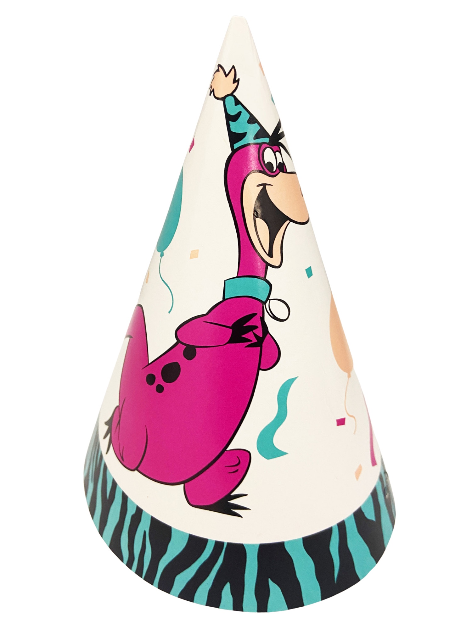 Flintstones vintage 1990 animal print paper cone hats 4ct walmart