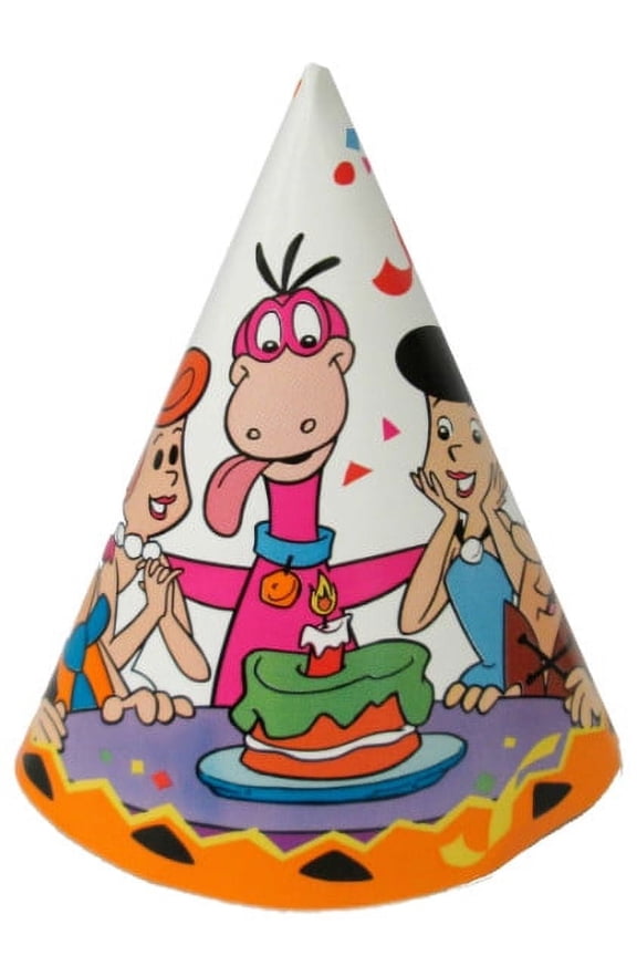 Vintage 1994 Cone Hats, Reusable, Paper, Party (8ct)