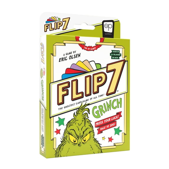 Flip 7™ The Grinch Edition Card Game, by USAopoly (Walmart Exclusive)