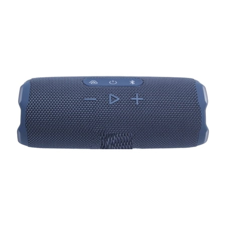 Flip 7 - Portable waterproof and drop-proof speaker, Bold Pro Sound with AI Sound Boost, 16Hrs of Playtime, and PushLock system with interchangeable accessories (Blue)