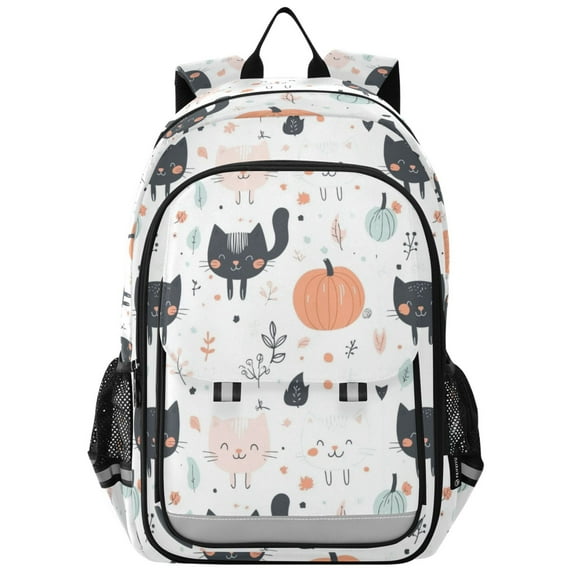Flip Backpack Cartoon Pattern Design Elementary School Backpack Lightweight Bookbag for School Travel