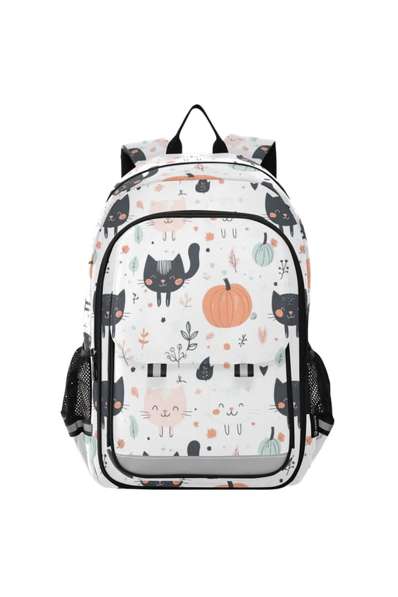 Flip Backpack Cartoon Pattern Design Elementary School Backpack Lightweight Bookbag for School Travel