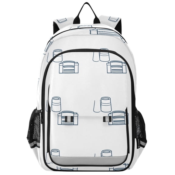 Flip Backpack Minimalist Kitchen Utensils Elementary School Backpack Lightweight Bookbag for School Travel