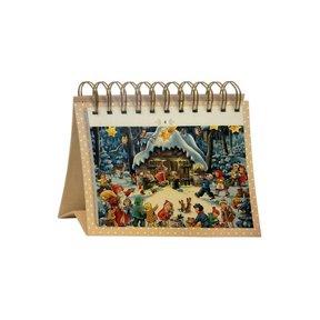 Flip Calendar - Christmas Countdown - 5.5 x 7.5 in. - Made in Germany
