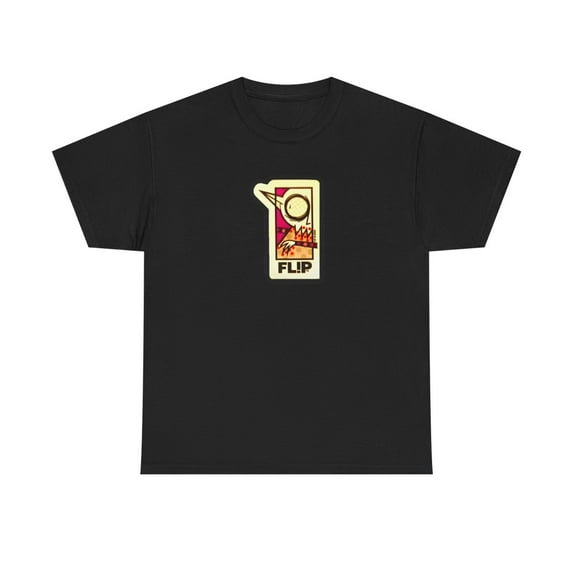 Flip Cartoon Burton Skateboard 2000s Vintage Rare Classic T Shirt Print - Black / M